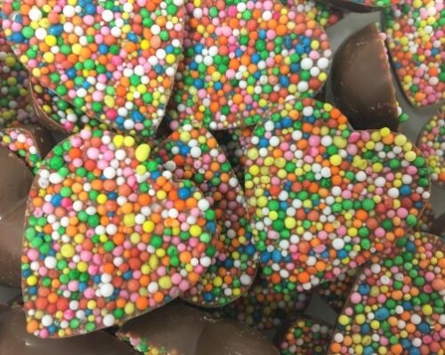 Freckled Milk Chocolate KC Hearts