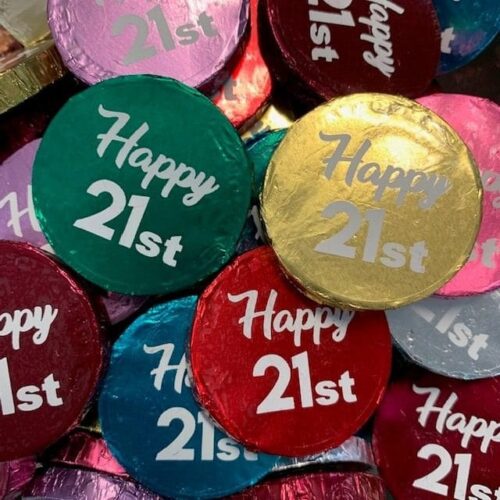 Happy 21st Medallion Mix