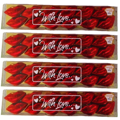 Kisses Gift Box 'With Love' - Red