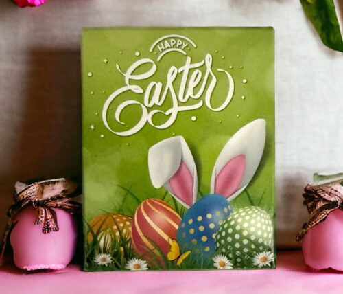 Cute 'Happy Easter' Gift Box in Light Green