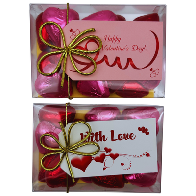 Love Hearts Gift Box with gift tag