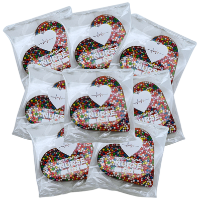 Int'l Nurses Day Happy Hearts - Individually Wrapped